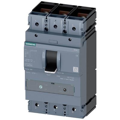 Siemens 3VA1463-5EF32-0AA0 Vermogensschakelaar 1 stuk(s) Instelbereik (stroomsterkte): 441 - 630 A Schakelspanning (max.): 690 V/AC, 500 V/DC (b x h x d) 138 x