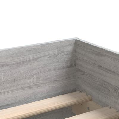 Bedframe met lades grijs sonoma eikenkleurig 90x190 cm