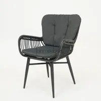 Vita Spider Zwart Dining Tuinstoel (excl. rugkussen) - thumbnail