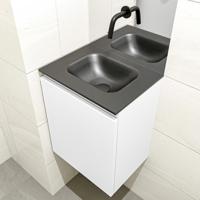 MONDIAZ OLAN 40cm toiletmeubel talc. LEX wastafel urban midden geen kraangat - thumbnail