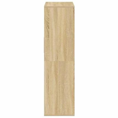 Boekenkast 66x31x112 cm bewerkt hout sonoma eikenkleurig