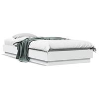Bedframe met LED-verlichting wit 100x200 cm - thumbnail