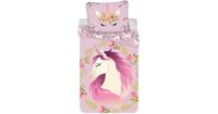 Unicorn Dekbedovertrek Flowers - Eenpersoons - 140 x 200 cm - Katoen - thumbnail