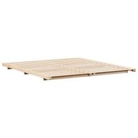 Bedframe Bruin 180 x 210 cm Massief grenenhout - thumbnail