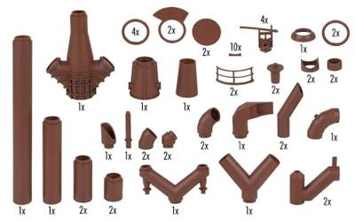 Faller 180328 H0 Grote leidingleidingenset