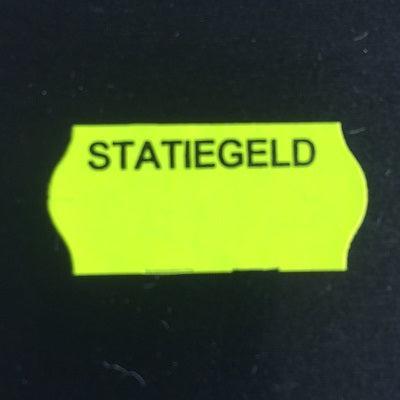 Etiket 2612 fluor geel perm STATIEGELD
