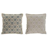 Kussen Home ESPRIT Blauw Beige 45 x 10 x 45 cm (2 Stuks) - thumbnail