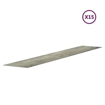 Wandpanelen houtlook 2,06 m PVC grijs