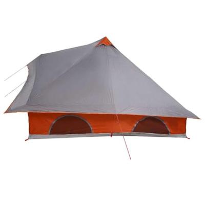 Familie Tipi Tent met dak Grijs en Oranje 358 x 296 x 258 cm