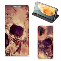 Mobiel BookCase OPPO Reno3 | A91 Skullhead - thumbnail