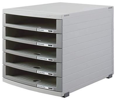 HAN CONTUR 1505-0-19 Ladebox Lichtgrijs DIN A4, DIN B4, DIN C4 Aantal lades: 5