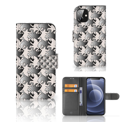 Apple iPhone 12 Mini | Telefoonhoesje | Met pasjeshouder | Salamander Grey Apple iPhone 12 Mini | Telefoonhoesje | Met pasjeshouder | Salamander Grey