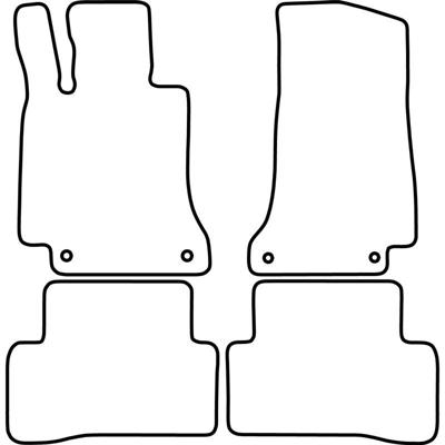 Automatten passend voor Mercedes C-Klasse W205 2014- TMME536