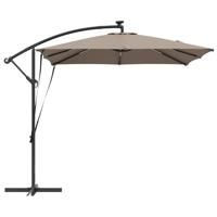 Cantilever Banana Parasol Taupe 249 x 249 x 250 cm - thumbnail