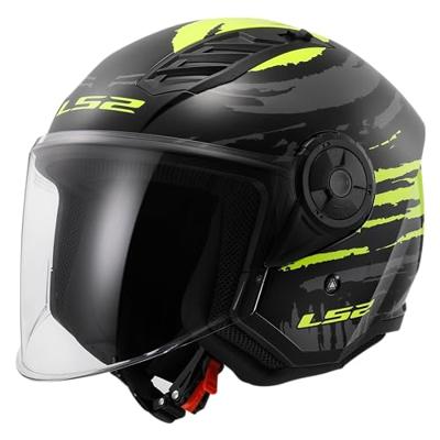 LS2 jethelm "of616 airflow ii brush" helmet airflow ii of6 brush sw/ge gr. m