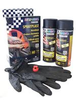 DUPLI-COLOR Strippable varnishes spra black matt - thumbnail