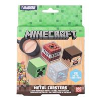Minecraft Metalen onderzetters (set van 4) - thumbnail