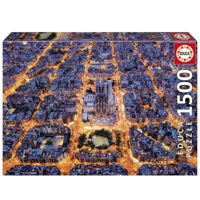 Puzzel - EDUCA - Barcelona - 1500 stukjes - Thema Architectuur - Afmetingen 85x60 cm