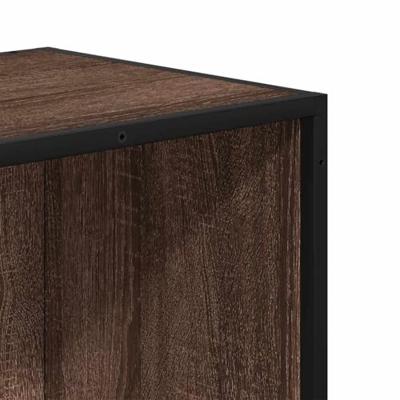 Boekenkast 60x35x107,5 cm bewerkt hout bruin eikenkleur