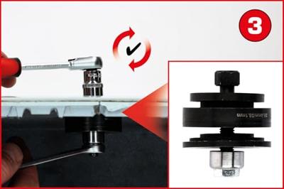 KS Tools 140.2650 Set perforaties voor PDC-sensoren, 23-delig