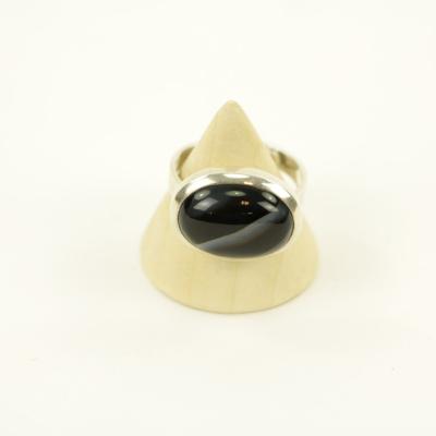 Zilveren Ring met Agaat Maat 19 (Sterling Zilver 925) Zilveren Ring met Agaat Maat 19 (Sterling Zilver 925)