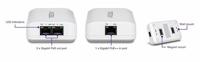TRENDnet TPE-E200 2-Port Gigabit PoE++ Extender, 1 x Gigabit PoE+-ingang, 2 x Gigabit PoE-uitgang, verlengt 100 m tot 200 m (656 ft), Daisy Chain 4 eenheden tot 500 m (1640 ft) - thumbnail