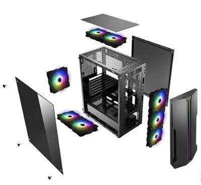 Xilence XILENT BLADE X512.RGB Midi-tower PC-behuizing Zwart Xilence XILENT BLADE X512.RGB Midi-tower PC-behuizing Zwart