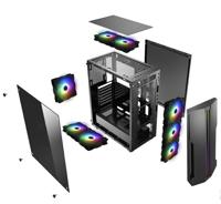 Xilence XG512.RGB Midi Tower Zwart - thumbnail