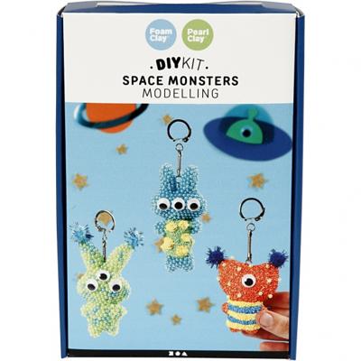 Pearl Clay Space monsters, 1 set