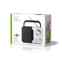 Nedis FM-Radio | Draagbaar Model | FM | Batterij Gevoed / Netvoeding | Analoog | 2.4 W | Zwart-Wit Scherm | Koptelefoonoutput - thumbnail