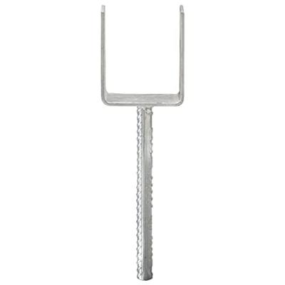 VidaXL Grondankers 6 st 10x6x30 cm gegalvaniseerd staal zilverkleurig