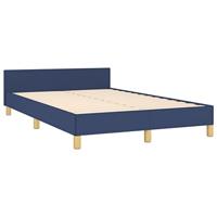 Bedframe zonder matras 120x190 cm stof blauw - thumbnail