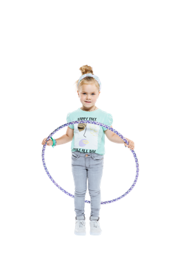 Indian Blue Jeans Meisjes t-shirt Happy face - Mint groen