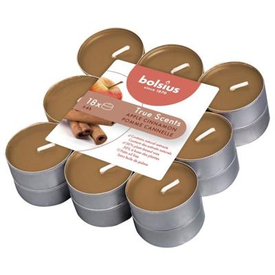 Bolsius Geurtheelichten True Scents Appel-Kaneel 18 Stuks