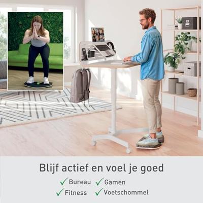 Leitz 65870089 Anti-vermoeidheidsmat (b x h x d) 540 x 65 x 310 mm Met genopt oppervlak, Met rubberlaag, Met wipfunctie, Ergonomisch Donkergrijs - thumbnail