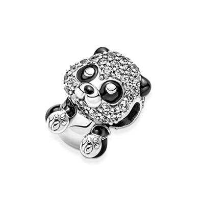 Pandora 790771C01 Bedel Sparkling Cute Panda zilver-zirconia zwart-wit - thumbnail