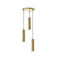 LABEL51 Hanglamp 'Ferroli' 3-lamps, kleur Antiek Goud - thumbnail
