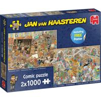 Jan van Haasteren A Trip to the Museum 2x1000 pcs Legpuzzel 1000 stuk(s) Strips - thumbnail