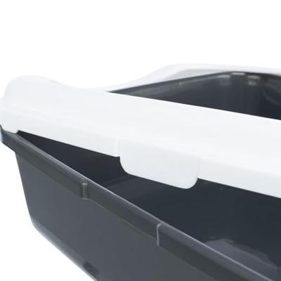 Kattenbak Trixie Classic Wit Donker grijs Plastic 37 × 15 × 47 cm