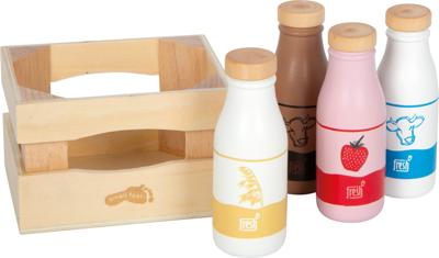 Kinderkrat met melkdranken FRESH - Hout small foot meerkleurig