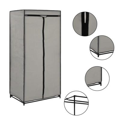 VidaXL Kledingkast 75x50x160 cm grijs