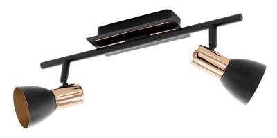 Eglo Led plafondspotBarnham led 2-lichts zwart met koper - 94585