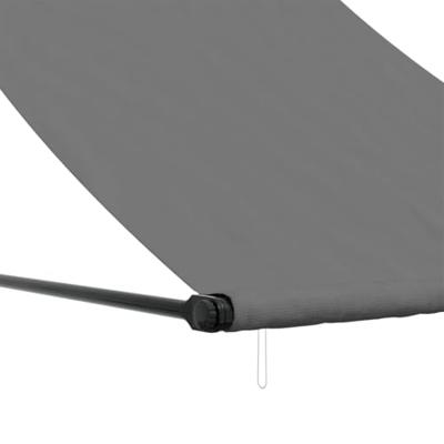 VidaXL Luifel uittrekbaar 150x150 cm stof en staal antracietkleurig - thumbnail