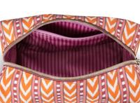 Pip Studio Pip Studio Coco Cosmetic Bag Medium Samba Stripe Orange 21.5x10x10.5cm - thumbnail