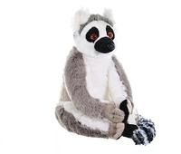 Wild Republic knuffel ringstaartmaki junior 30 cm pluche wit - thumbnail