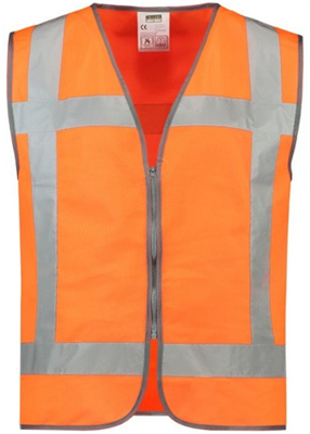Tricorp veiligheidsvest - RWS - rits - fluor oranje - maat XL-XXL - 453019