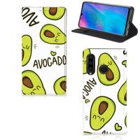 Huawei P30 Lite New Edition Magnet Case Avocado Singing - thumbnail