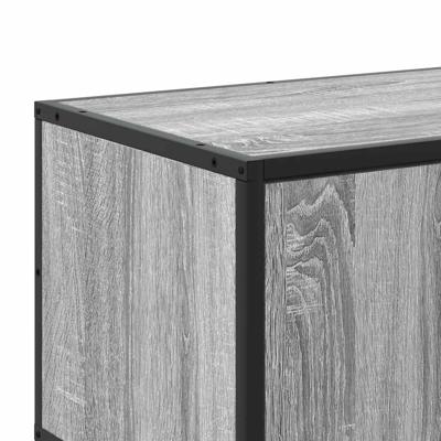 Tv-meubel 180x35x41 cm bewerkt hout grijs sonoma eikenkleurig - thumbnail