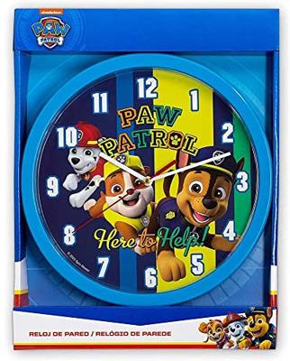 Paw Patrol Wandklok 25 cm Blauw