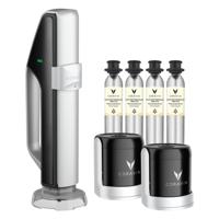 Coravin Sparkling wijnbewaarsysteem zwart - inclusief charger, 2 stoppen, 4 CO₂-capsules & flessenhoes - behoudt bubbels tot 4 weken - thumbnail